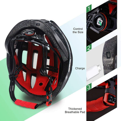 Bicycle Warning Light Alarm Helmet