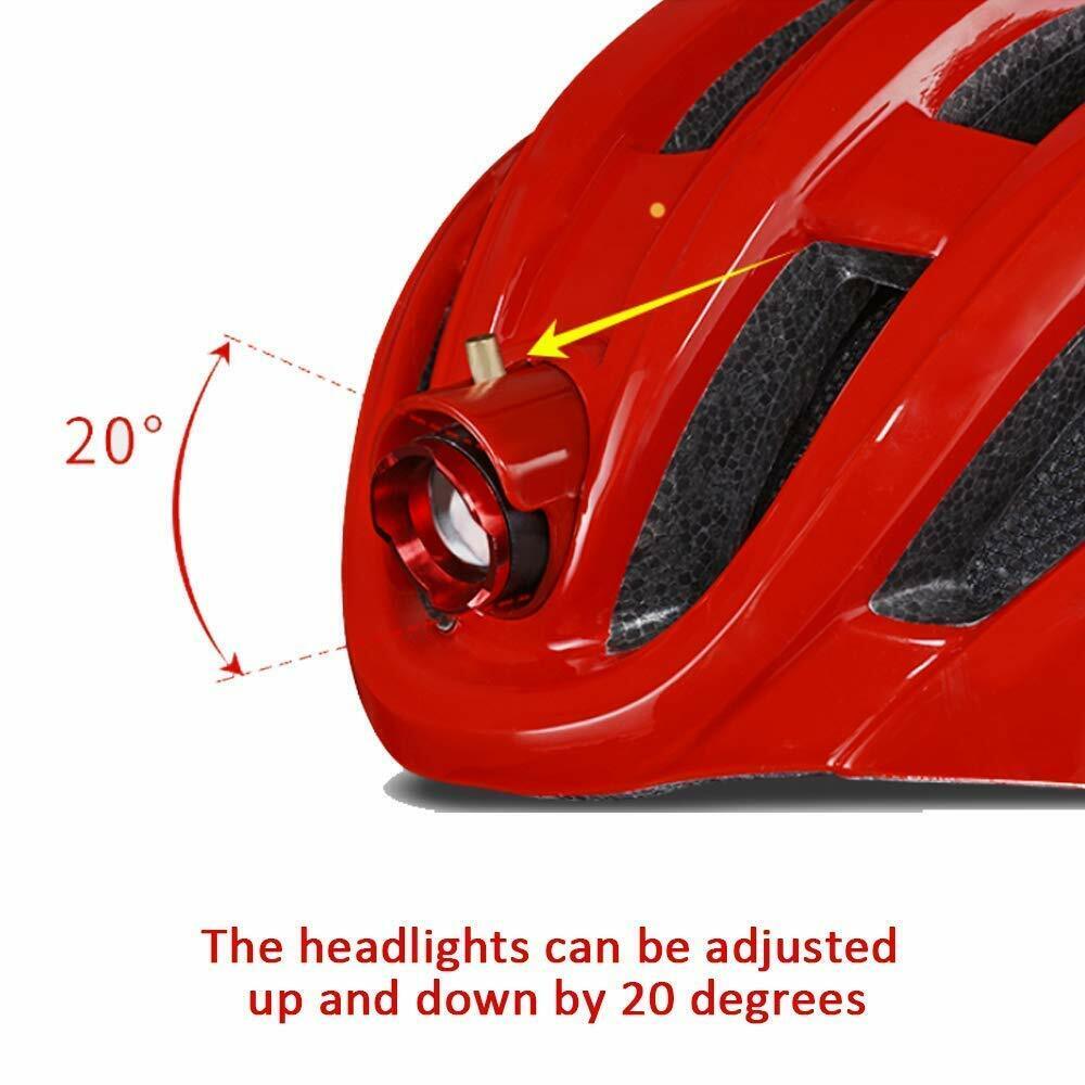 Bicycle Warning Light Alarm Helmet
